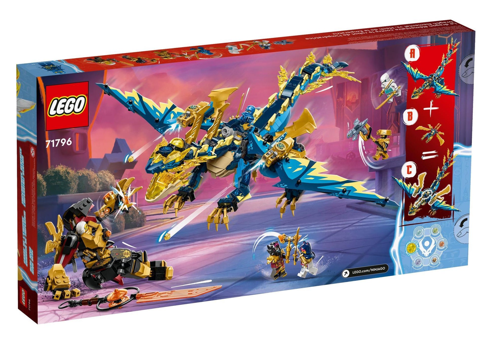 Lego 71796 Ninjago: Kaiserliches Mech-Duell gegen den Elementardrachen - plegobil