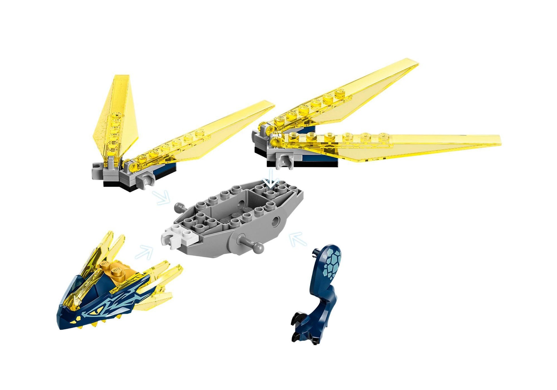 Lego 71798 Ninjago: Duell zwischen Nya und Arins Babydrachen - plegobil