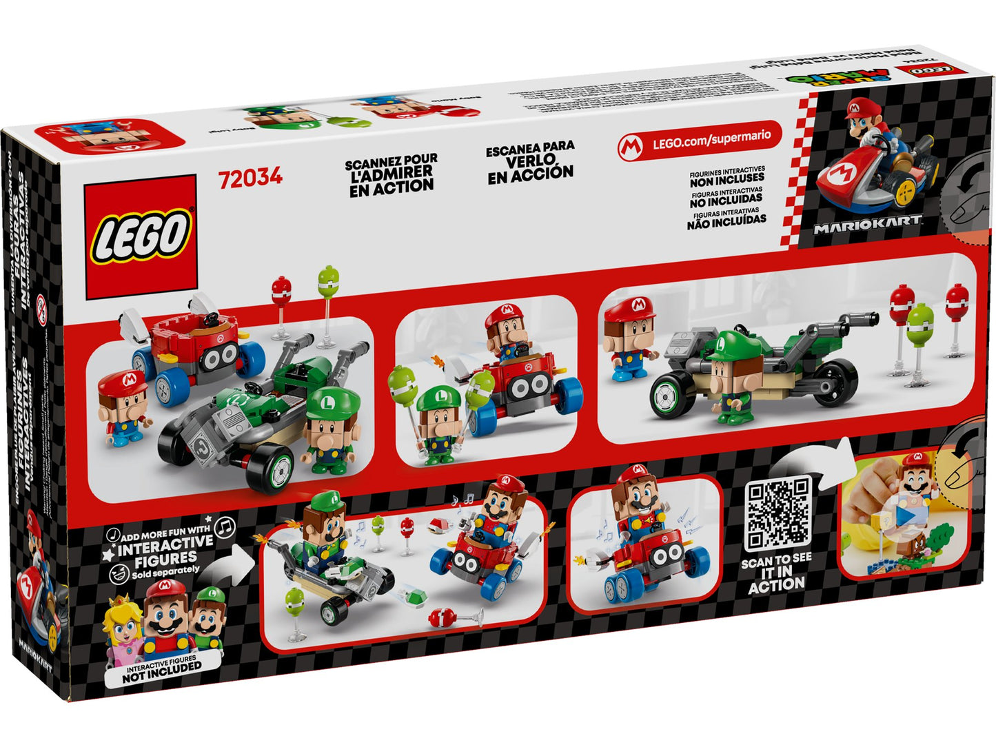Lego 72034 Super Mario: Mario Kart Baby Mario vs. Baby Luigi - plegobil