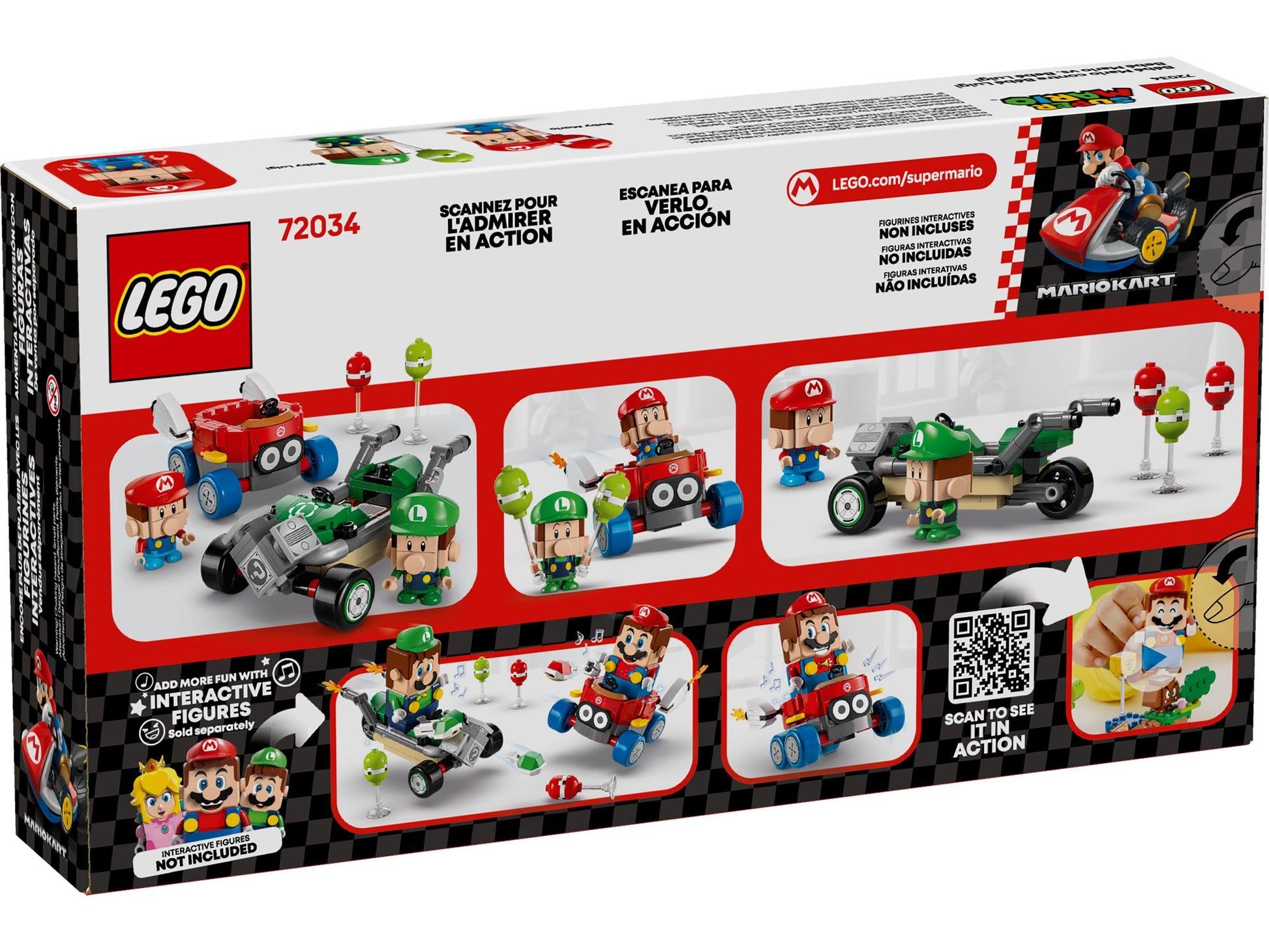 Lego 72034 Super Mario: Mario Kart Baby Mario vs. Baby Luigi - plegobil
