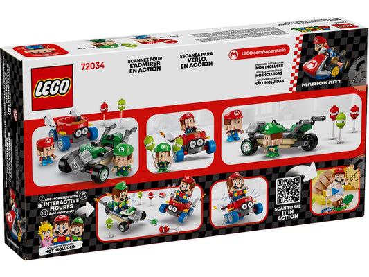 Lego 72034 Super Mario: Mario Kart Baby Mario vs. Baby Luigi - plegobil