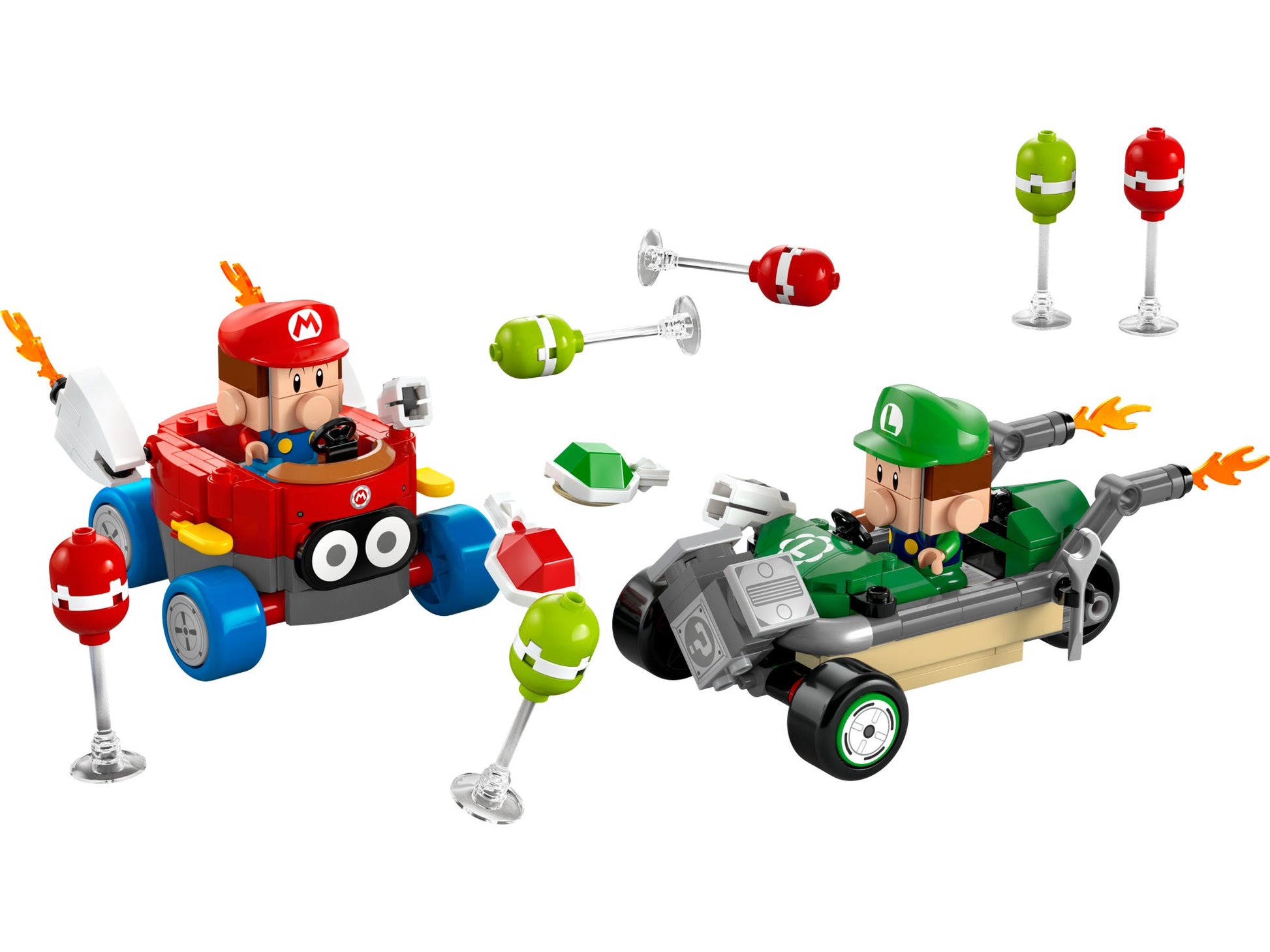 Lego 72034 Super Mario: Mario Kart Baby Mario vs. Baby Luigi - plegobil