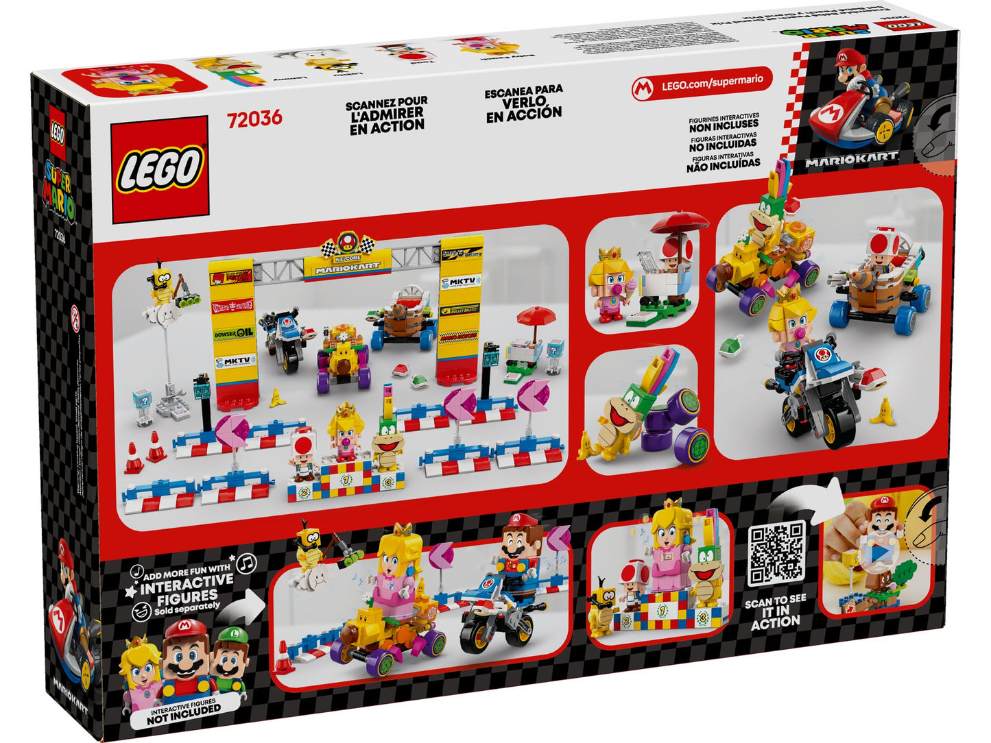 Lego 72036 Super Mario: Mario Kart Baby Peach & Grand Prix–Set - plegobil