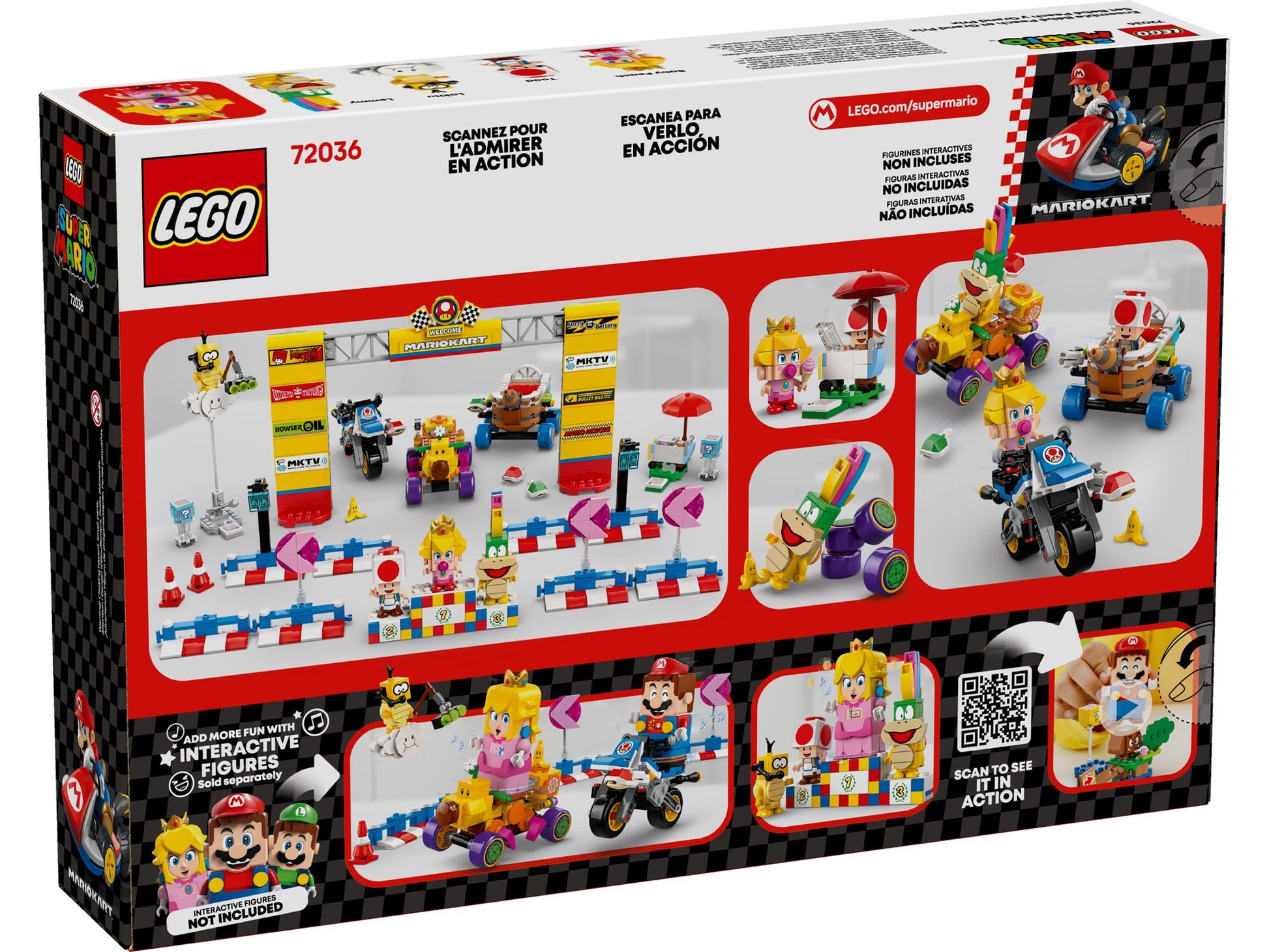 Lego 72036 Super Mario: Mario Kart Baby Peach & Grand Prix–Set - plegobil
