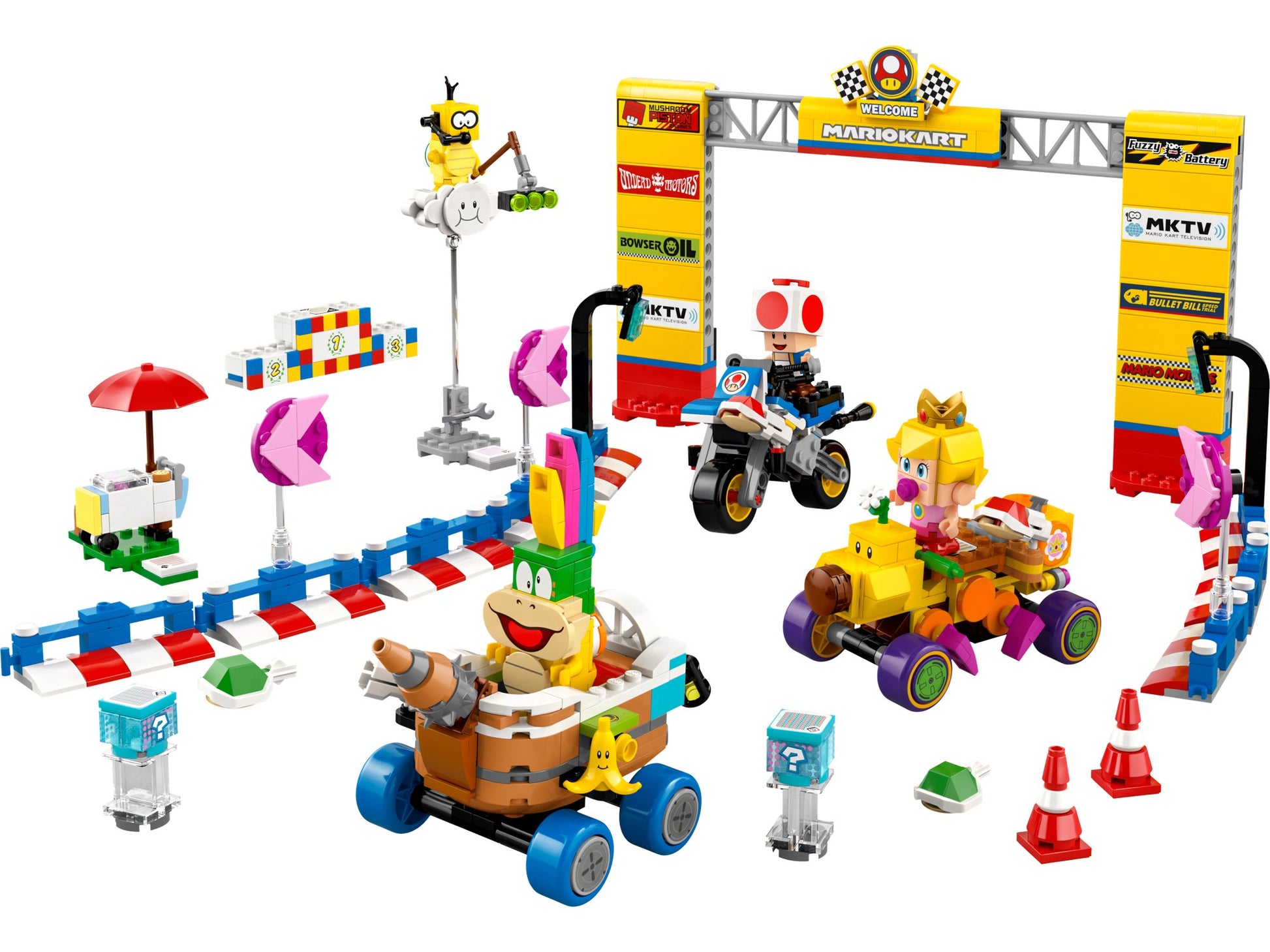 Lego 72036 Super Mario: Mario Kart Baby Peach & Grand Prix–Set - plegobil