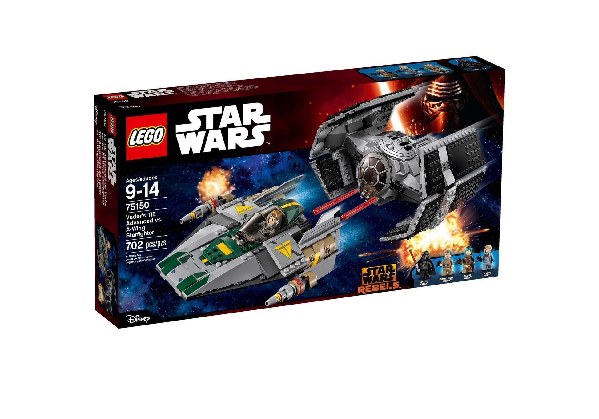 Lego 75150 Star Wars: Vaders TIE Advanced vs. A-Wing Starfighter - plegobil