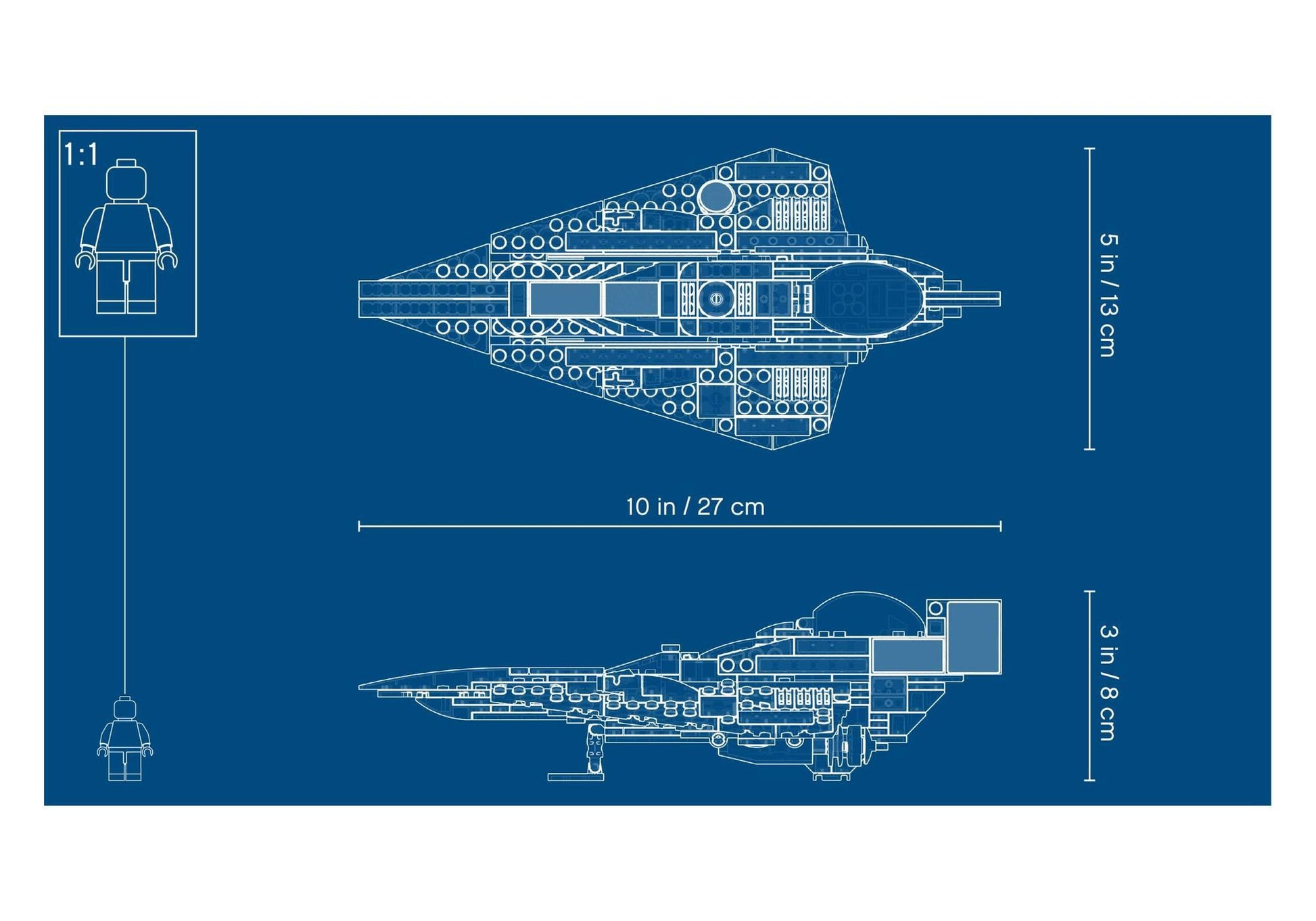 Lego 75214 Star Wars: Anakins Jedi Starfighter - plegobil