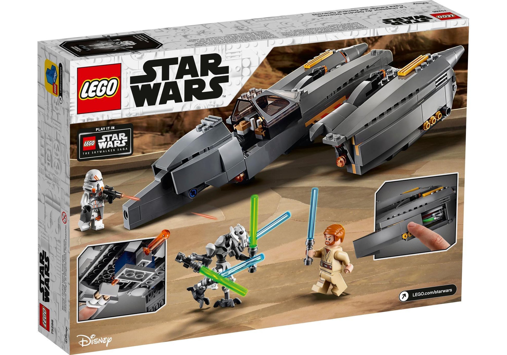 Lego 75286 Star Wars: General Grievous‘ Starfighter - plegobil