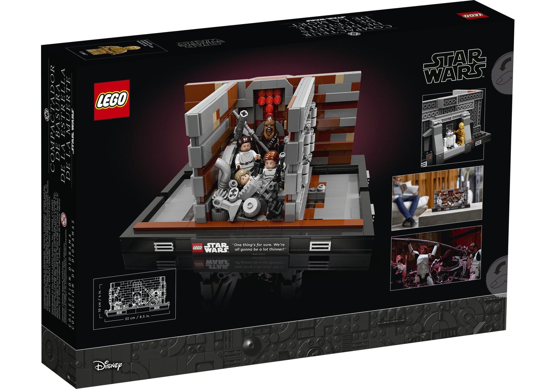 Lego 75339 Star Wars: Müllpresse im Todesstern - Diorama - plegobil
