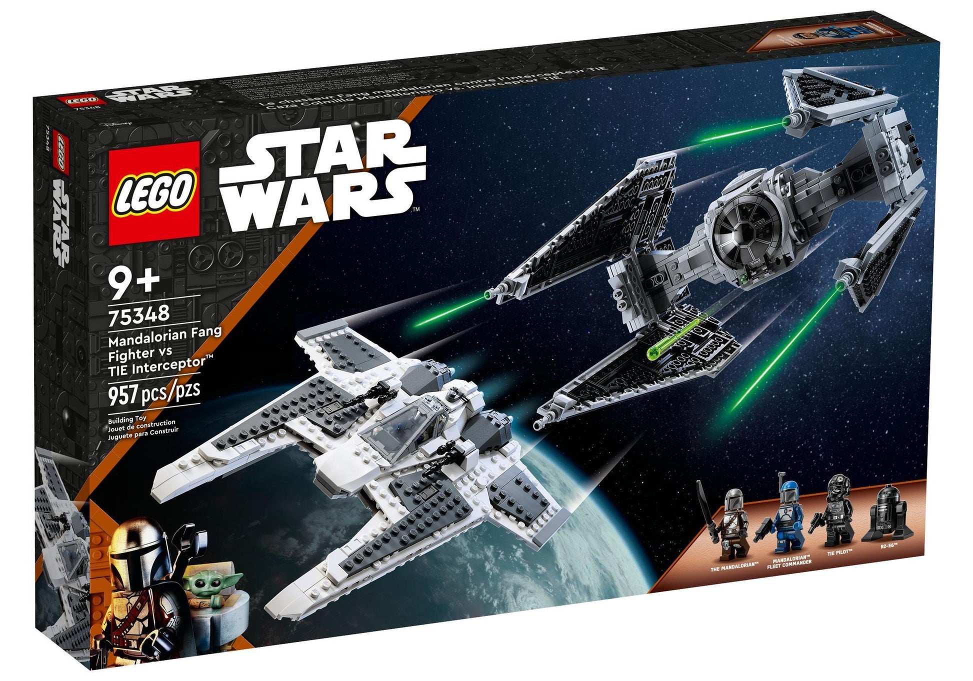 Lego 75348 Star Wars: Mandalorianischer Fang Fighter vs. TIE Interceptor - plegobil