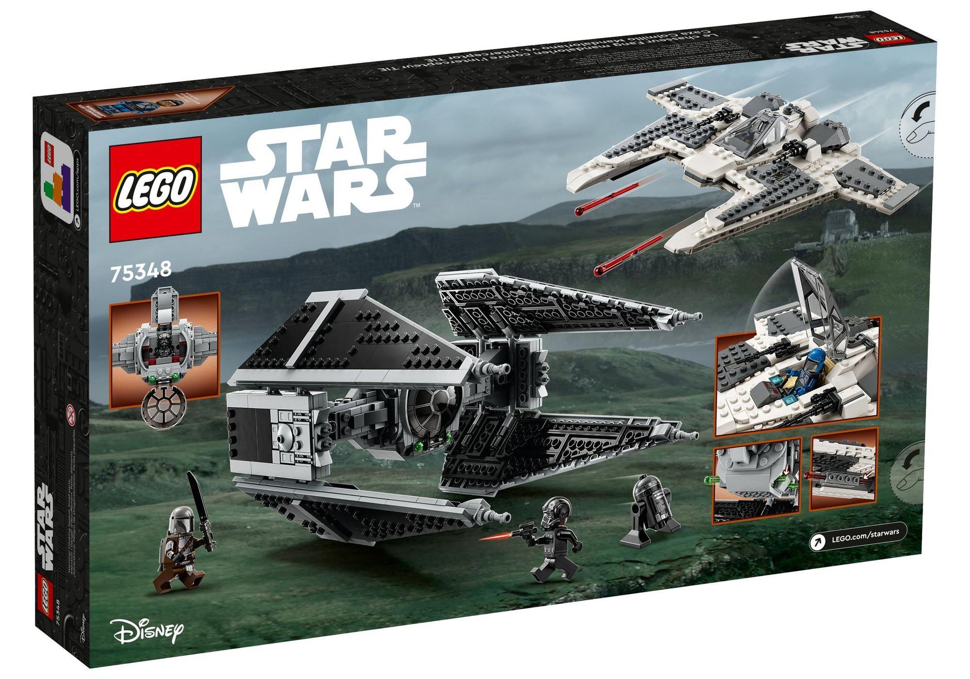 Lego 75348 Star Wars: Mandalorianischer Fang Fighter vs. TIE Interceptor - plegobil