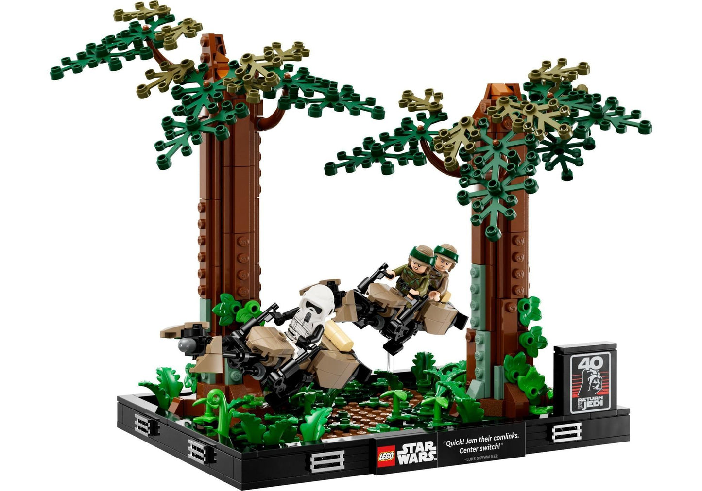 Lego 75353 Star Wars: Verfolgungsjagd auf Endor - Diorama - plegobil