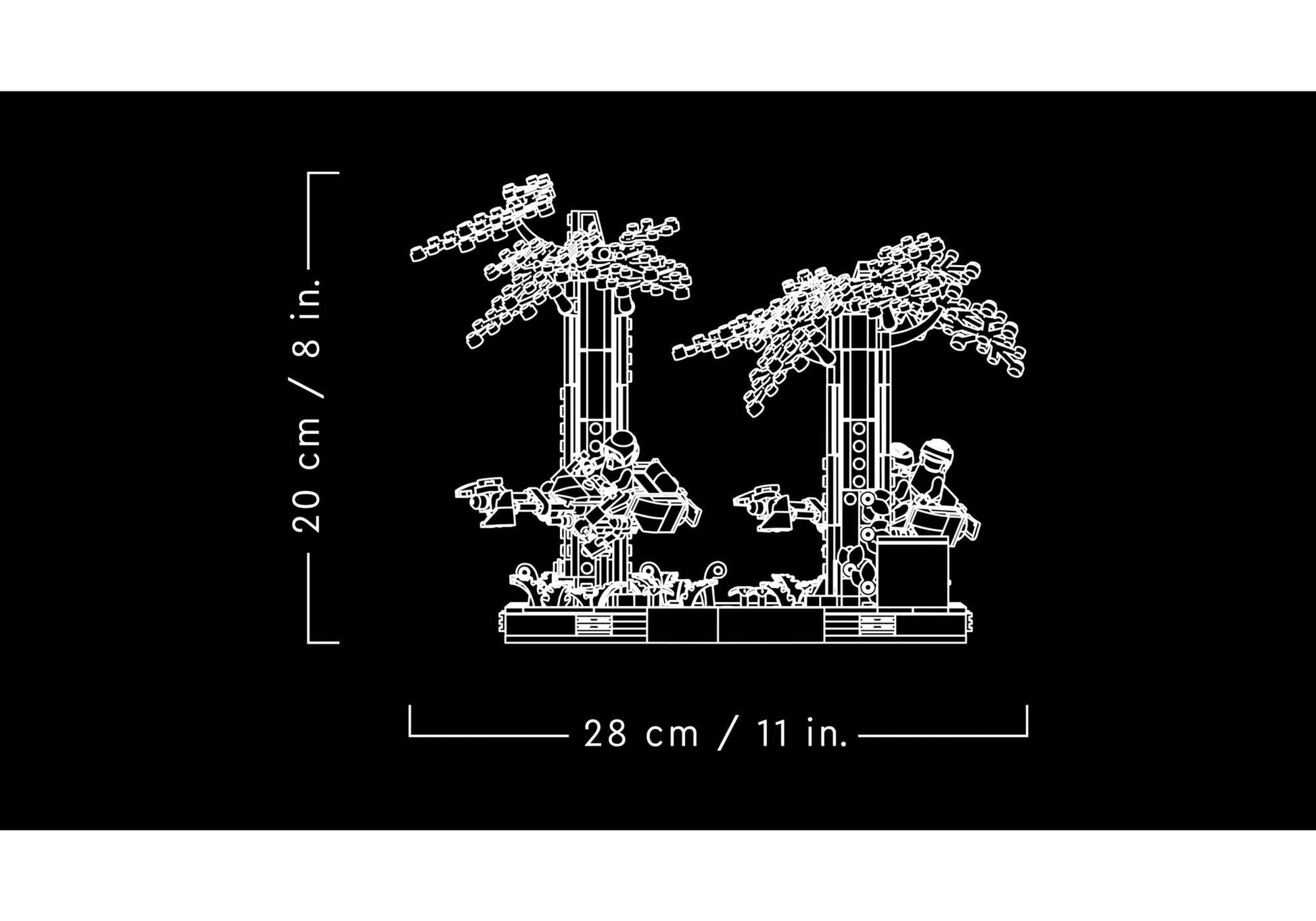 Lego 75353 Star Wars: Verfolgungsjagd auf Endor - Diorama - plegobil