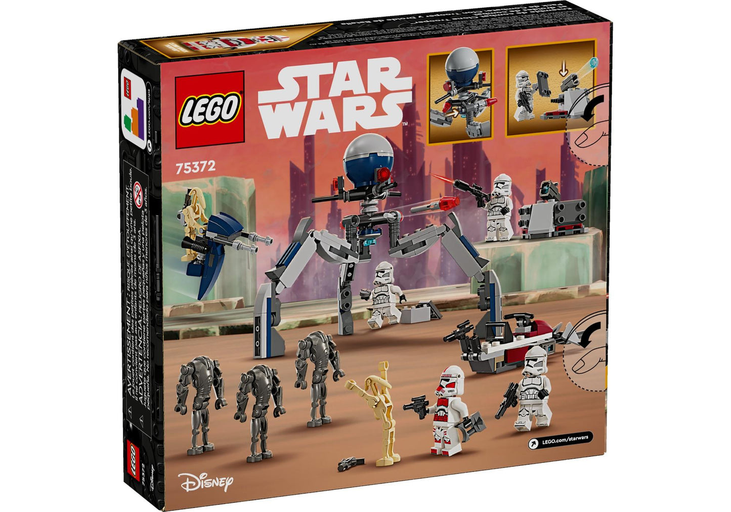 Lego 75372 Star Wars: Clone Trooper & Battle Droid Battle Pack - plegobil