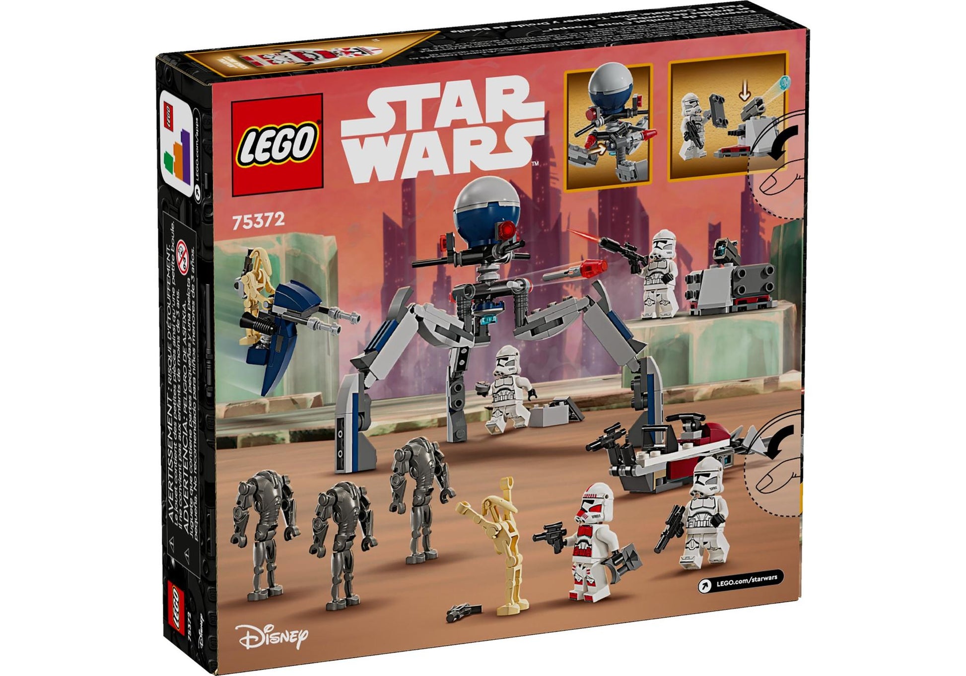 Lego 75372 Star Wars: Clone Trooper & Battle Droid Battle Pack - plegobil