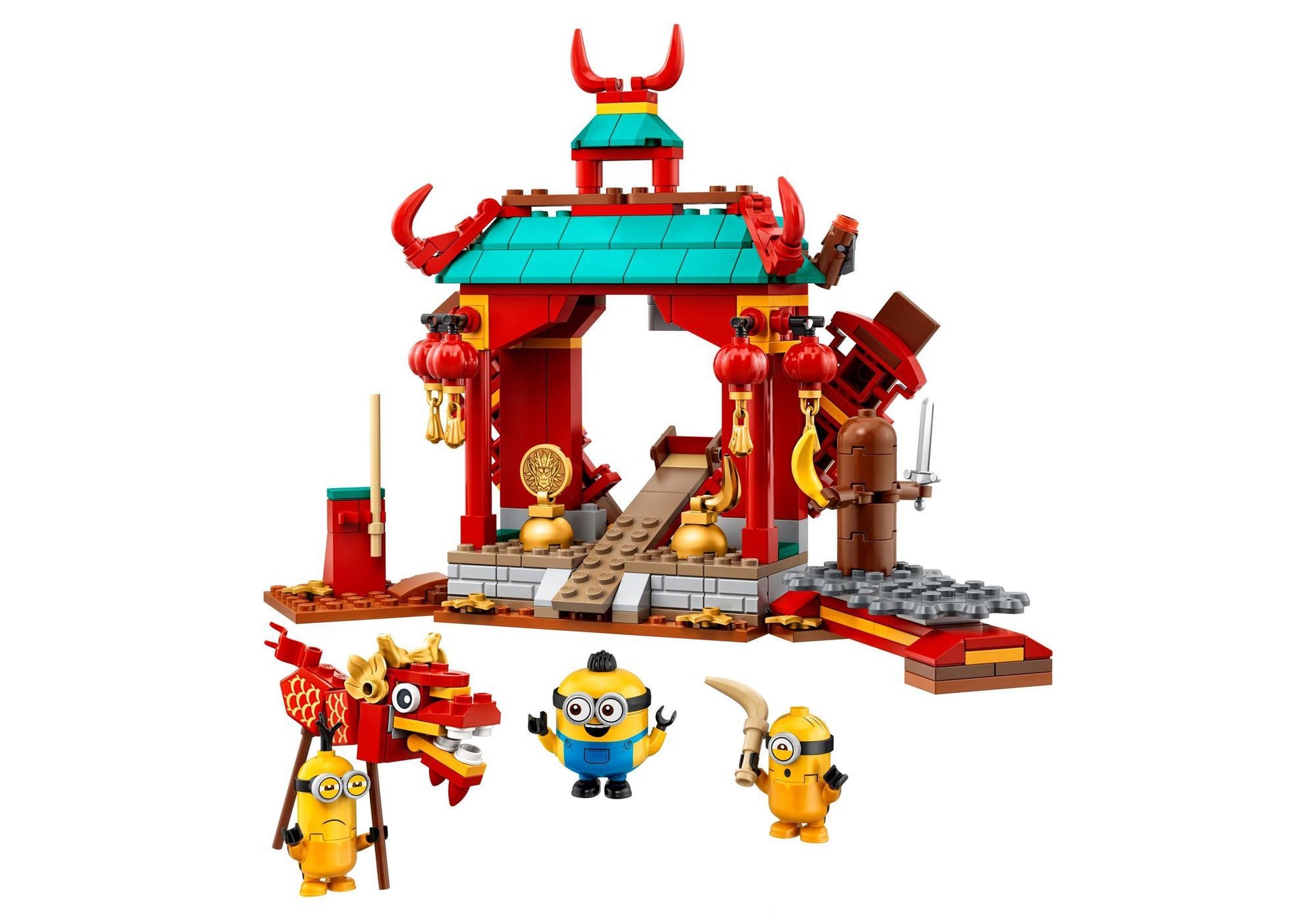 Lego 75550 Minions: Minions Kung Fu Tempel - plegobil