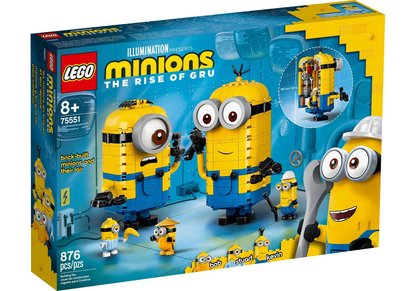 Lego 75551 Minions: Minions-Figuren Bauset mit Versteck - plegobil