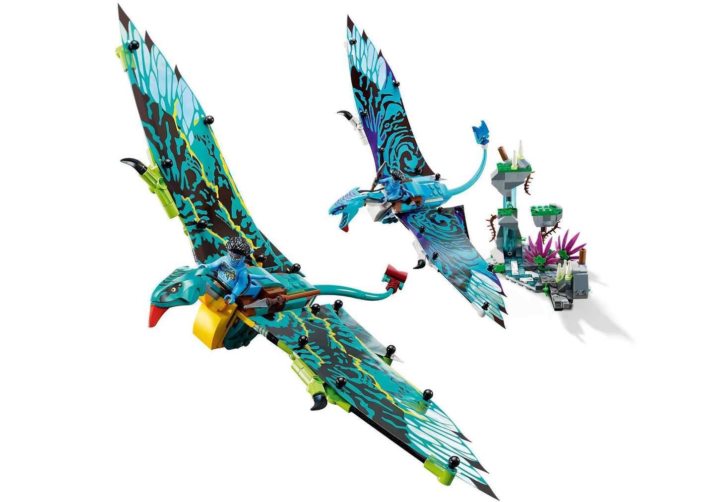 Lego 75572 Avatar: Jakes und Neytiris erster Flug auf einem Banshee - plegobil