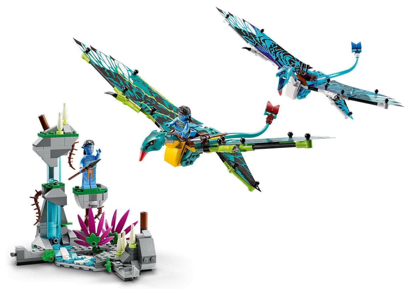 Lego 75572 Avatar: Jakes und Neytiris erster Flug auf einem Banshee - plegobil