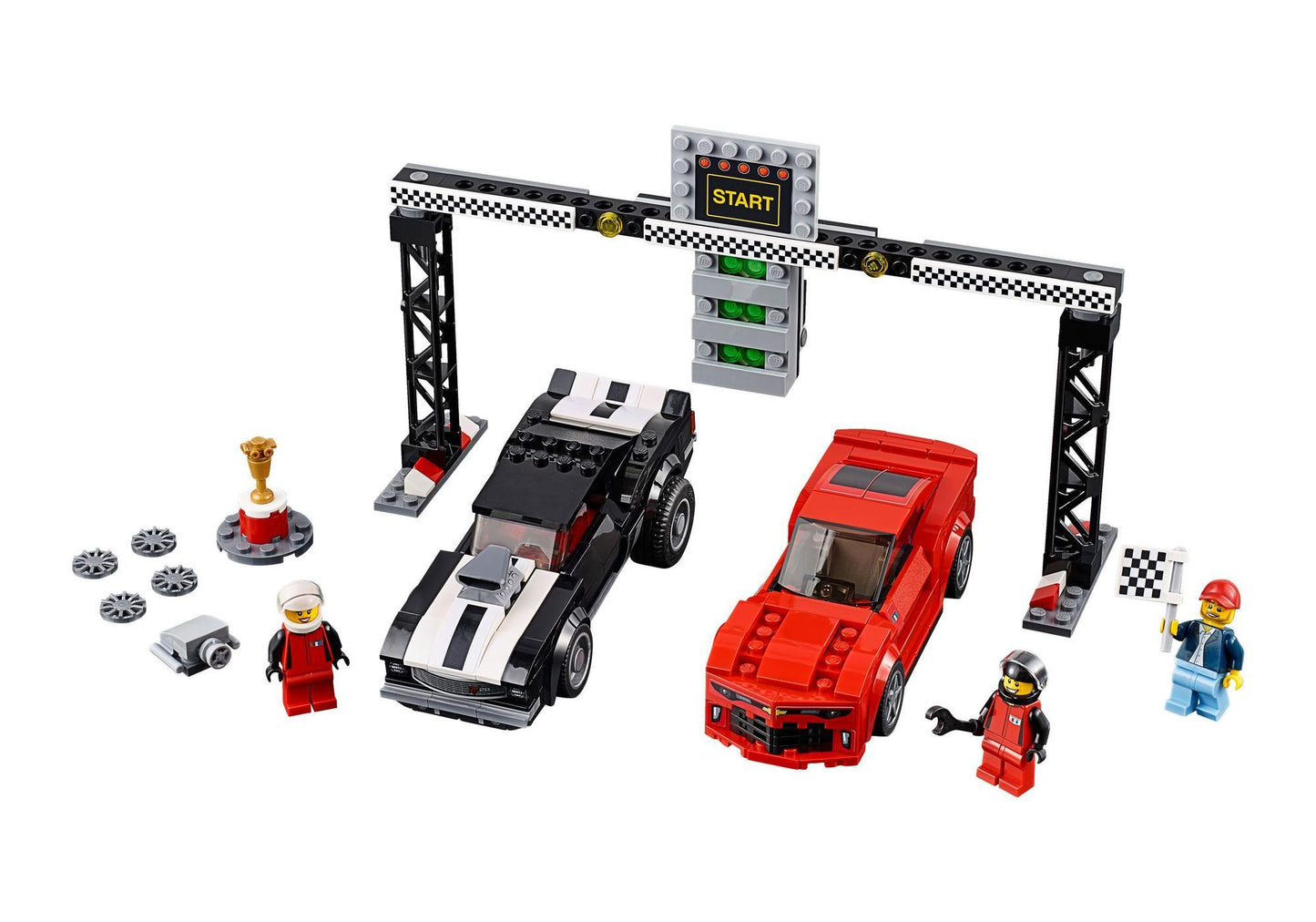 Lego 75874 Speed Champions: Chevrolet Camaro Drag Race - plegobil