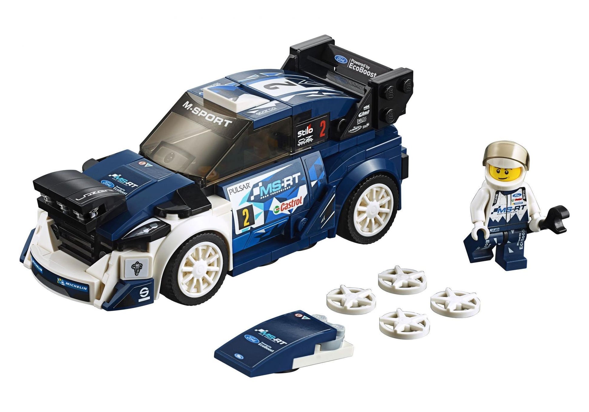Lego 75885 Speed Champions: Ford Fiesta M-Sport WRC - plegobil