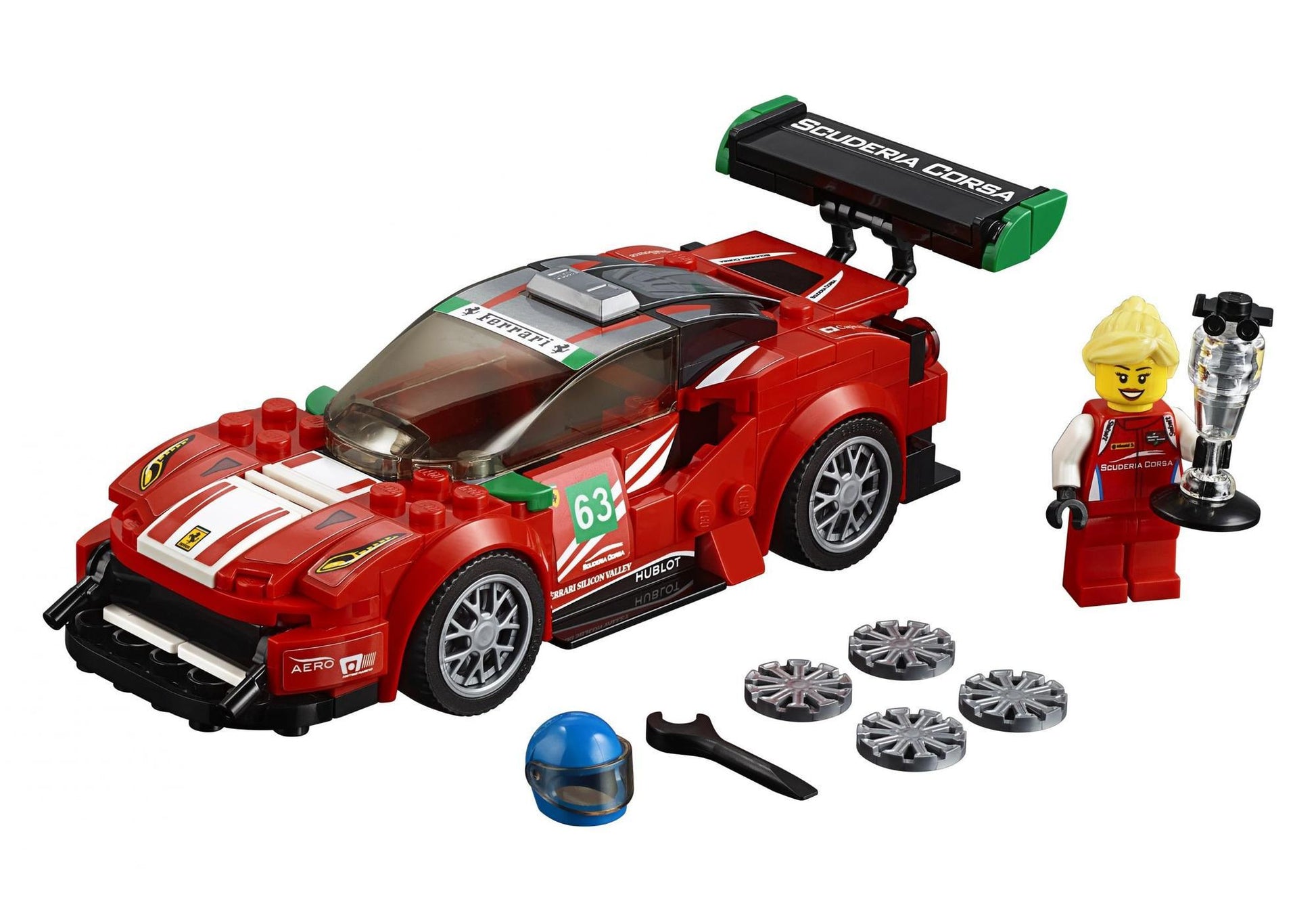 Lego 75886 Speed Champions: Ferrari 488 GT3 Scuderia Corsa - plegobil