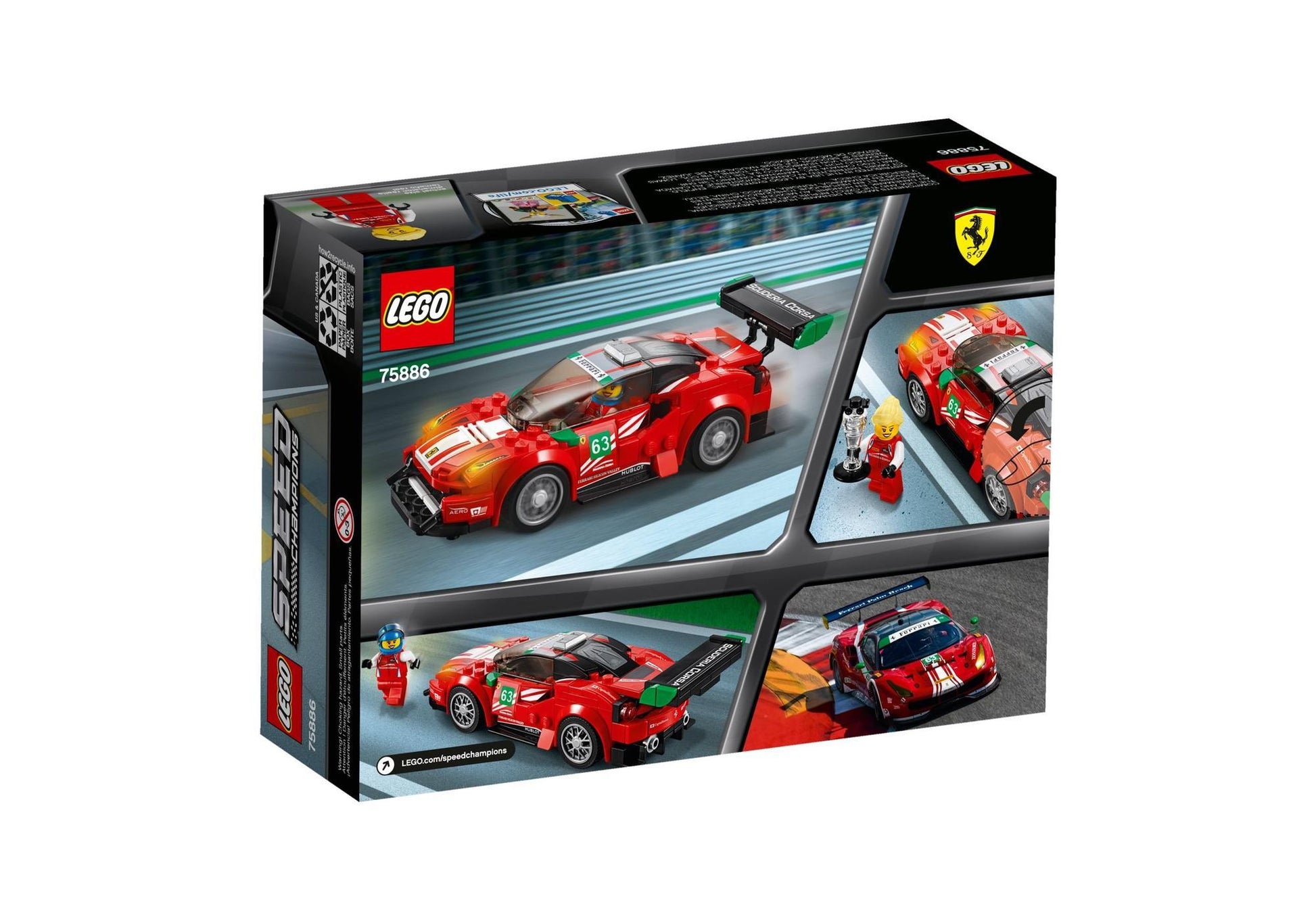 Lego 75886 Speed Champions: Ferrari 488 GT3 Scuderia Corsa - plegobil