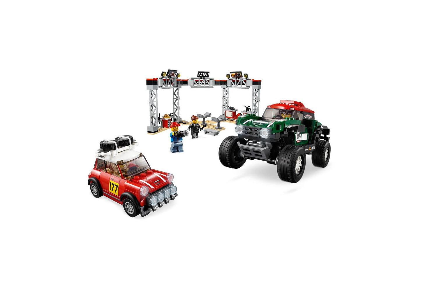 Lego 75894 Speed Champions: Rallyeauto 1967 Mini Cooper S und Buggy 2018 Mini John Cooper Works - plegobil