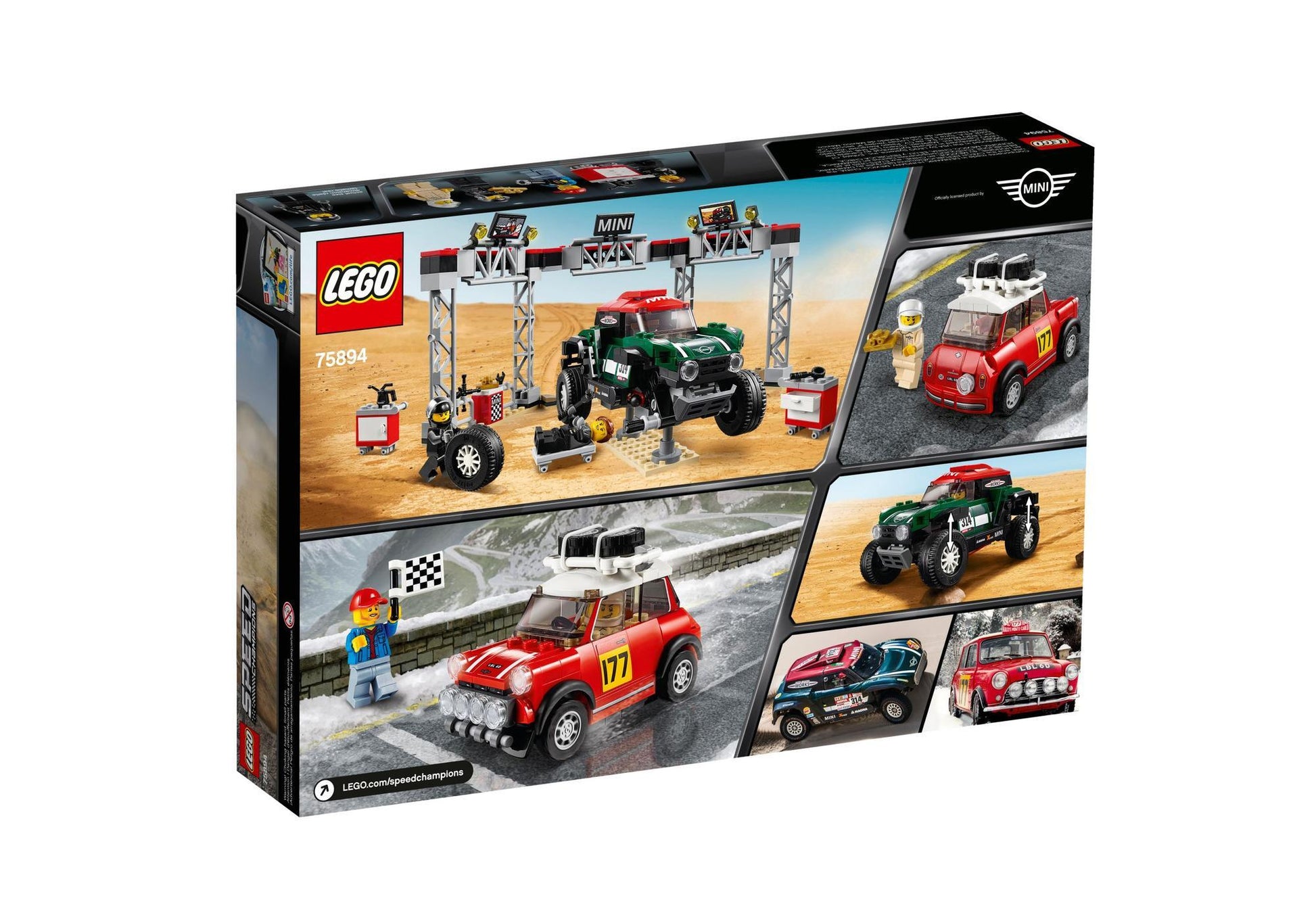 Lego 75894 Speed Champions: Rallyeauto 1967 Mini Cooper S und Buggy 2018 Mini John Cooper Works - plegobil