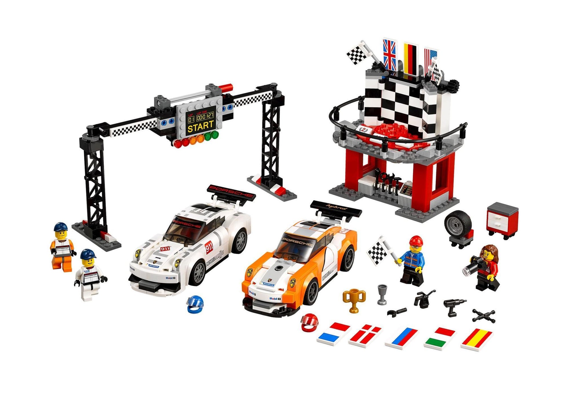 Lego 75912 Speed Champions: Porsche 911 GT Ziellinie - plegobil