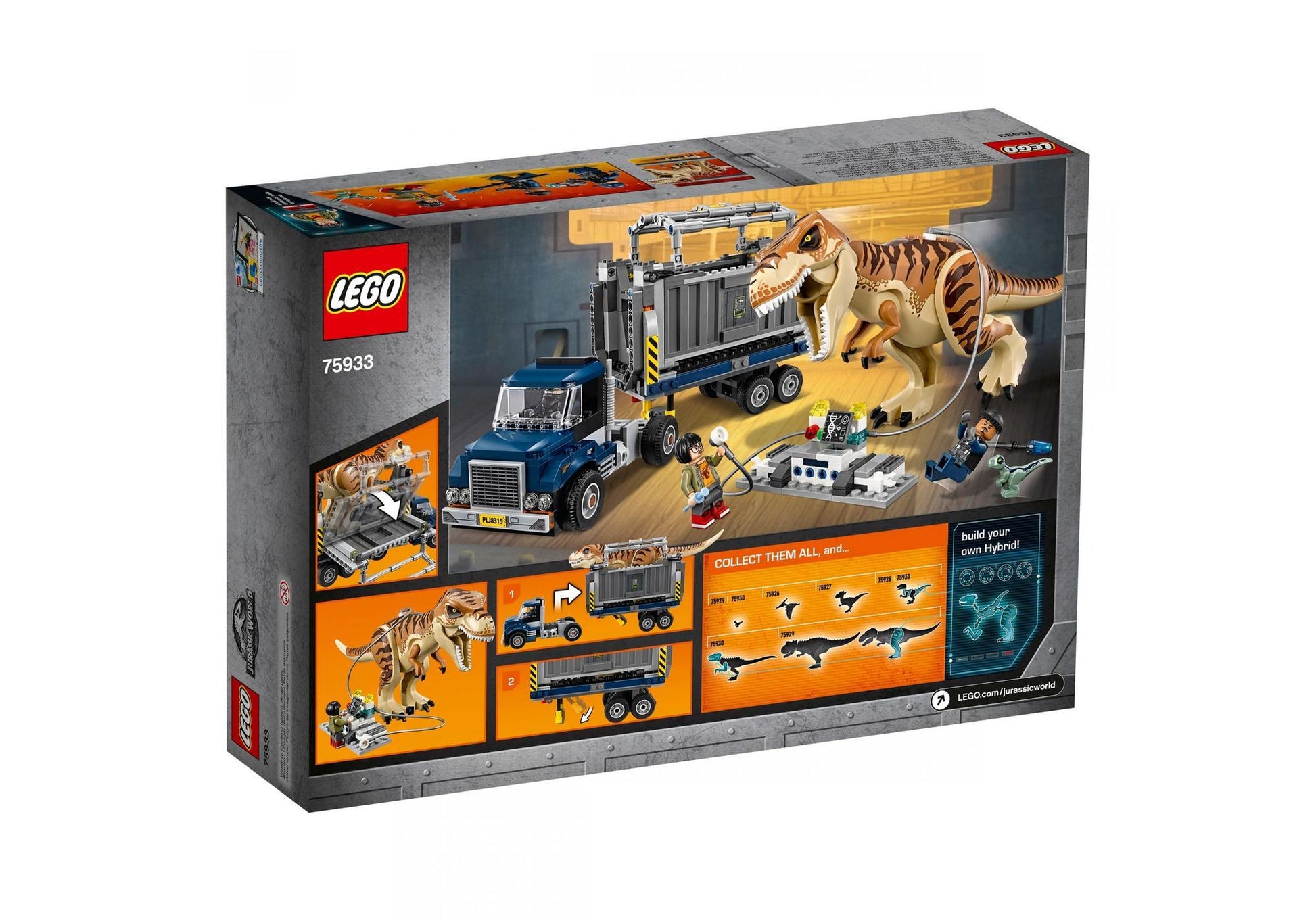 Lego 75933 Jurassic World: T. Rex Transport - plegobil