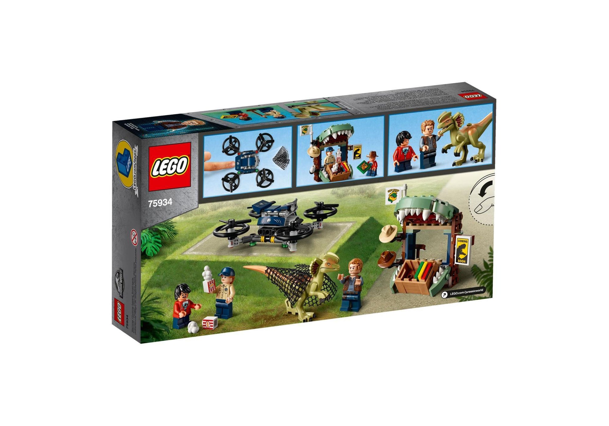Lego 75934 Jurassic World: Dilophosaurus auf der Flucht - plegobil