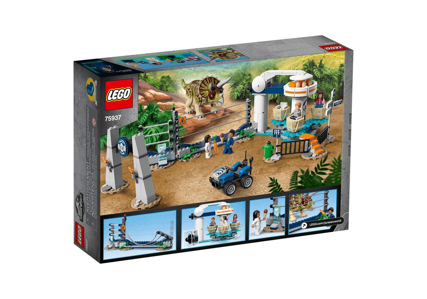 Lego 75937 Jurassic World: Triceratops-Randale - plegobil