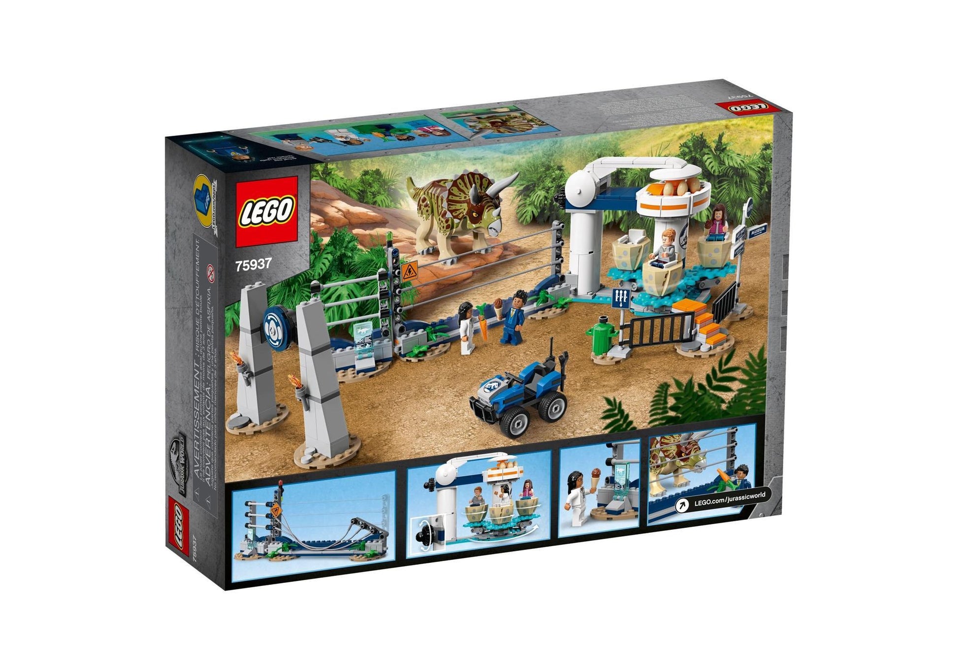 Lego 75937 Jurassic World: Triceratops-Randale - plegobil