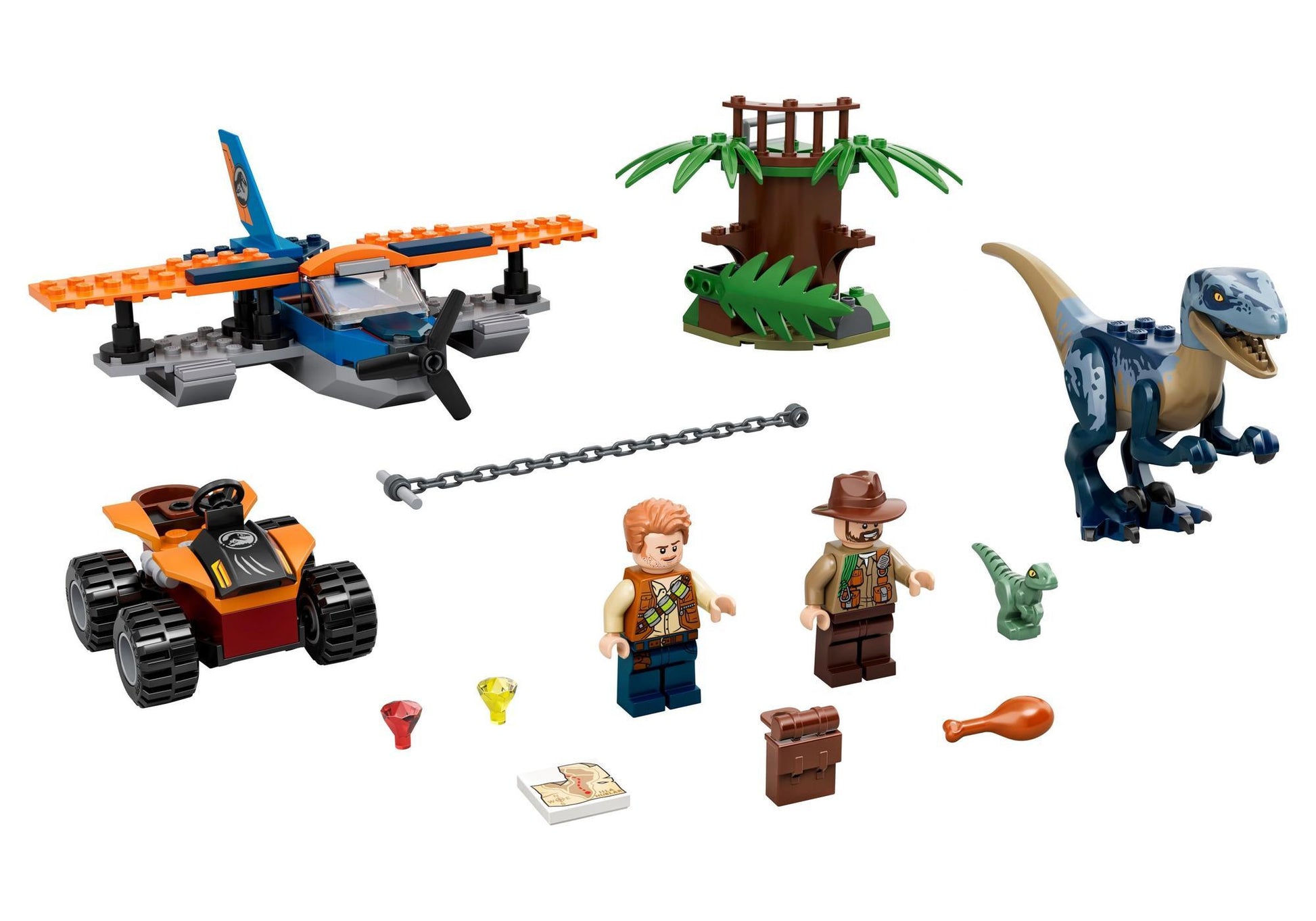 Lego 75942 Jurassic World: Velociraptor: Rettungsmission mit dem Doppeldecker - plegobil