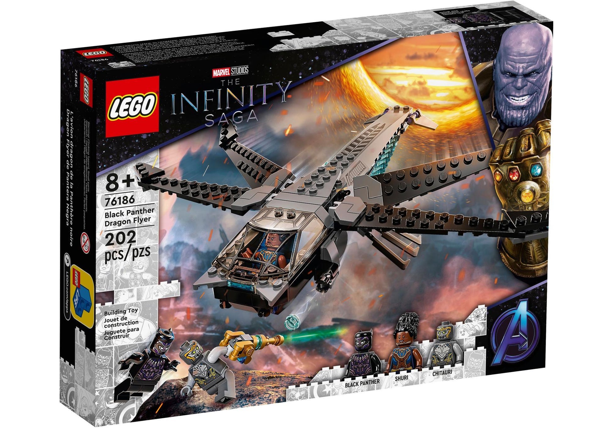 Lego 76186 Marvel The Infinity Saga: Black Panthers Libelle - plegobil