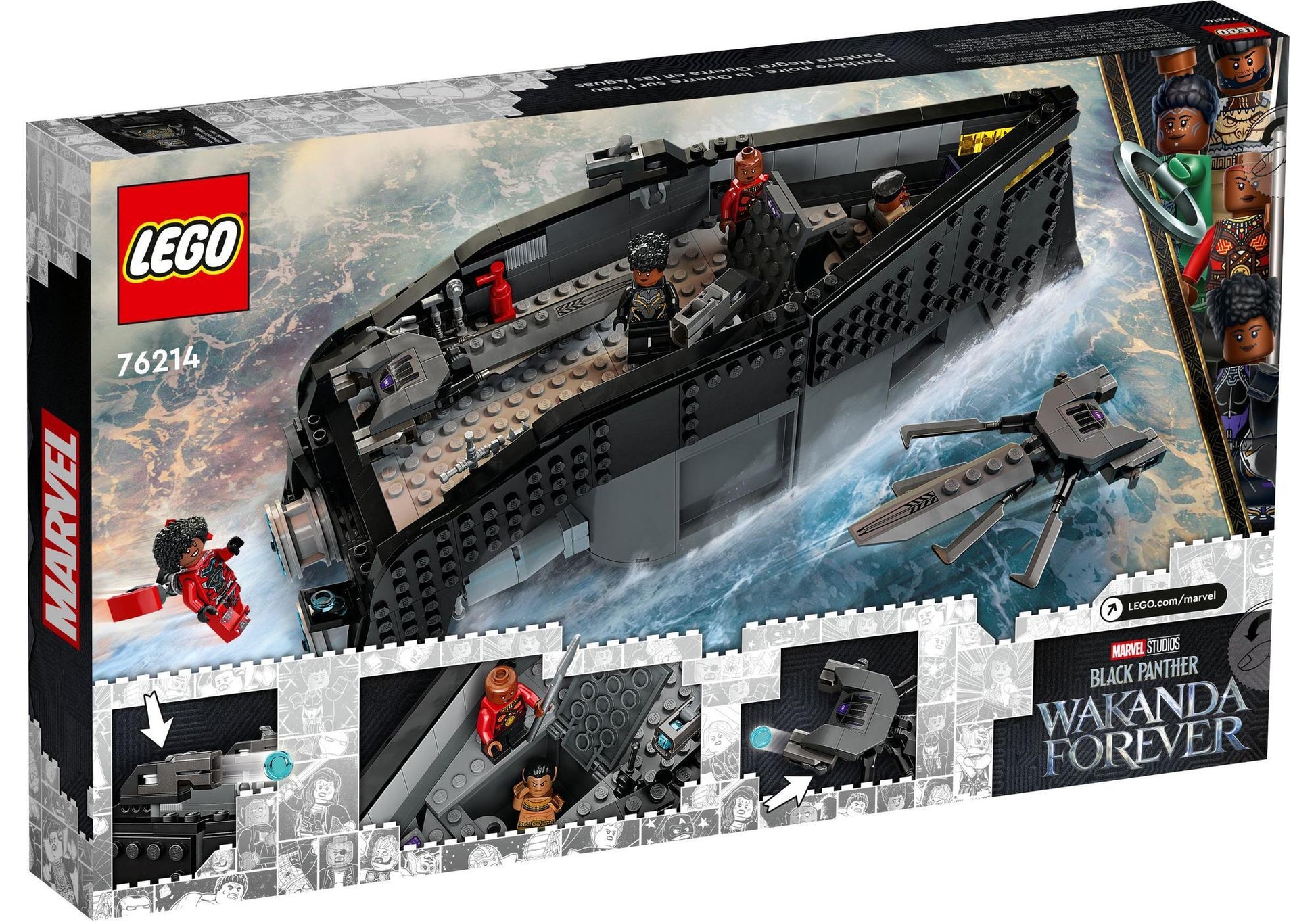 Lego 76214 Black Panther: Duell auf dem Wasser - plegobil