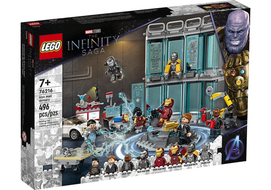 Lego 76216 Marvel The Infinity Saga: Iron Mans Werkstatt - plegobil