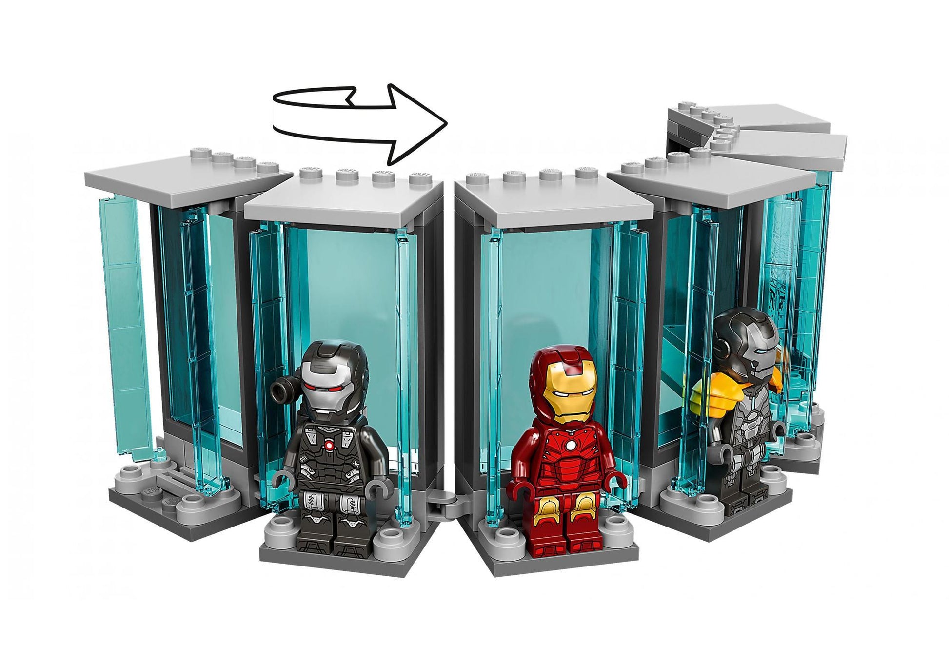 Lego 76216 Marvel The Infinity Saga: Iron Mans Werkstatt - plegobil