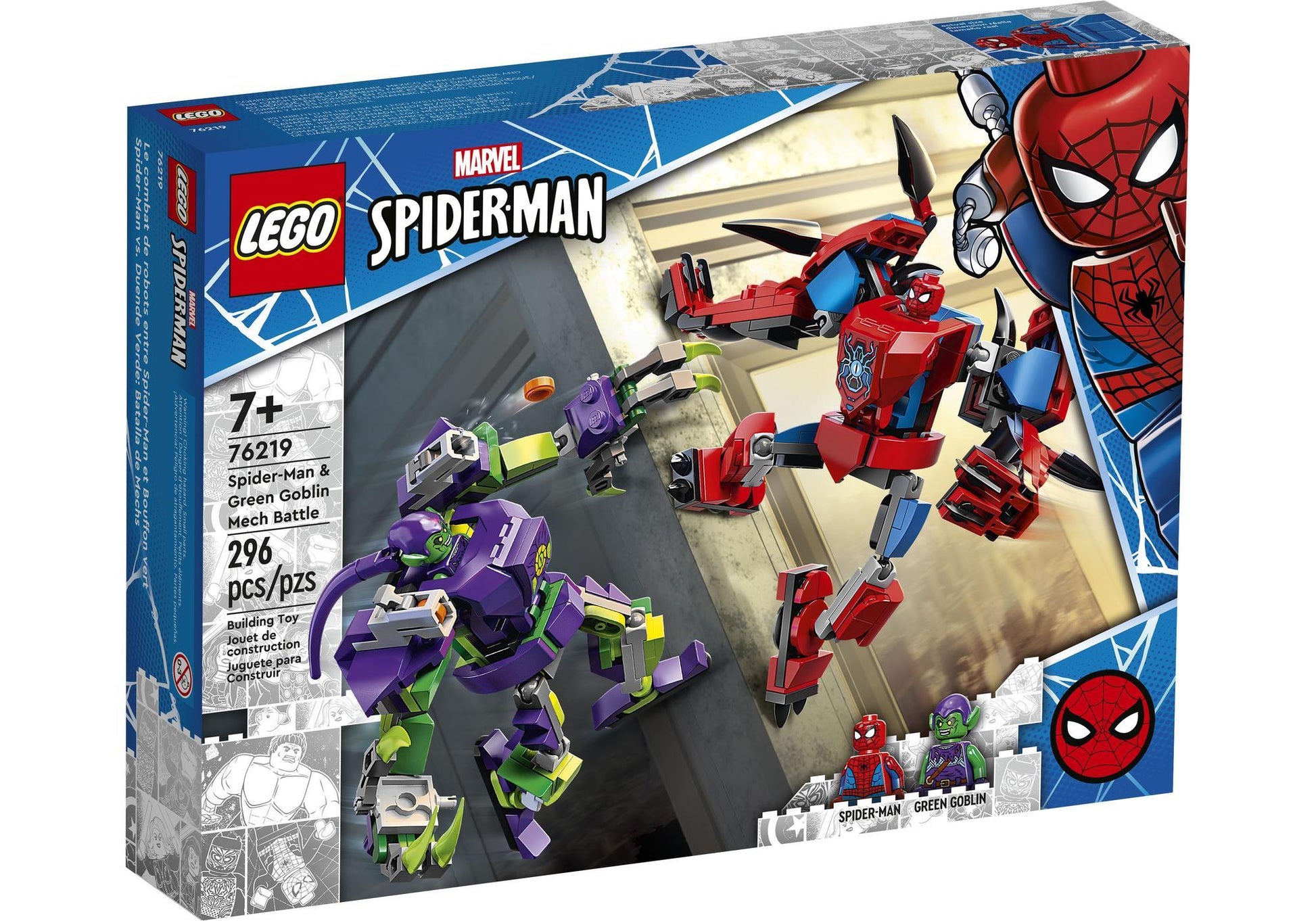 Lego 76219 Spider-Man: Spider-Mans und Green Goblins Mech-Duell - plegobil