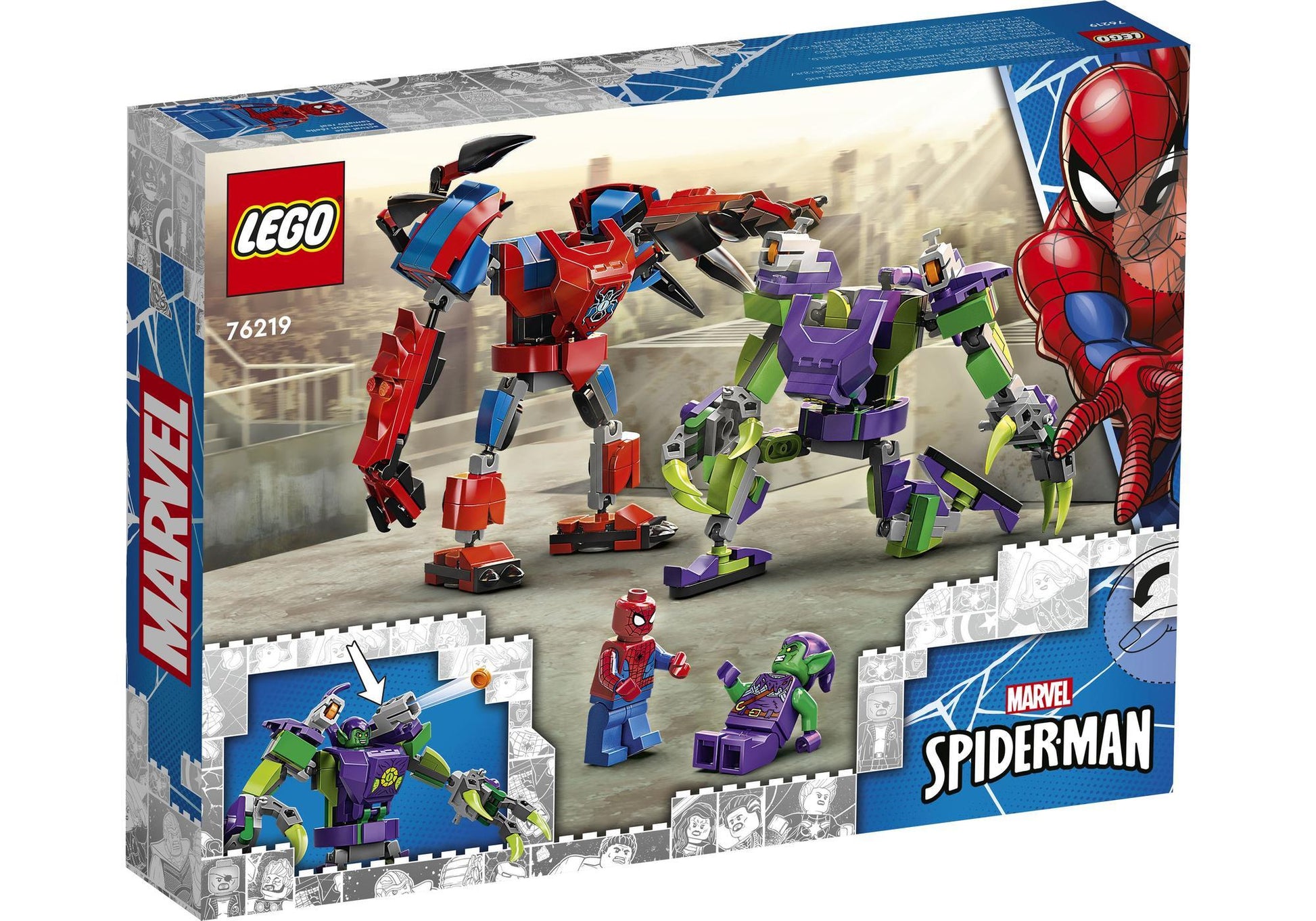 Lego 76219 Spider-Man: Spider-Mans und Green Goblins Mech-Duell - plegobil
