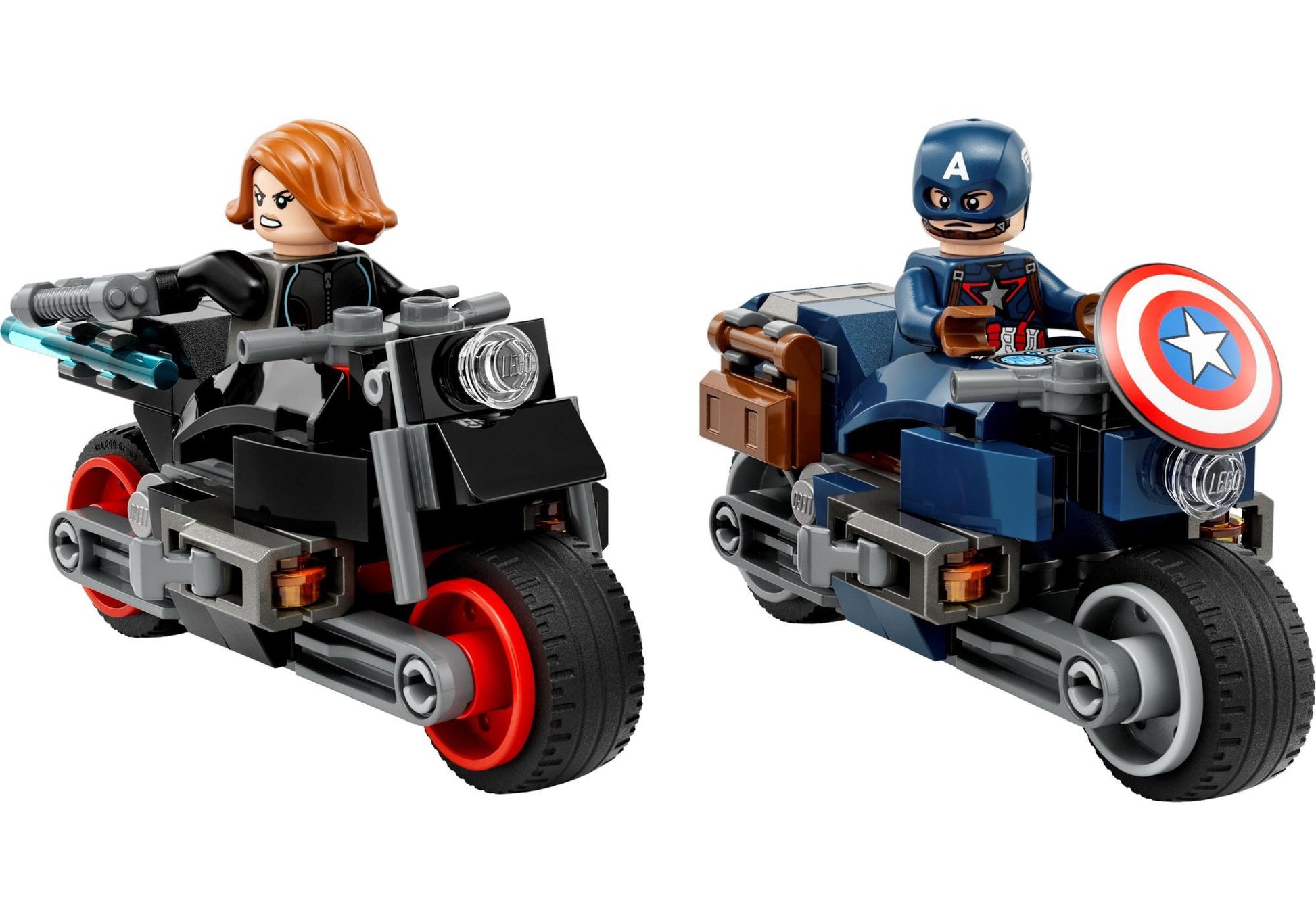 Lego 76260 Marvel The Infinity Saga: Black Widows & Captain Americas Motorräder - plegobil