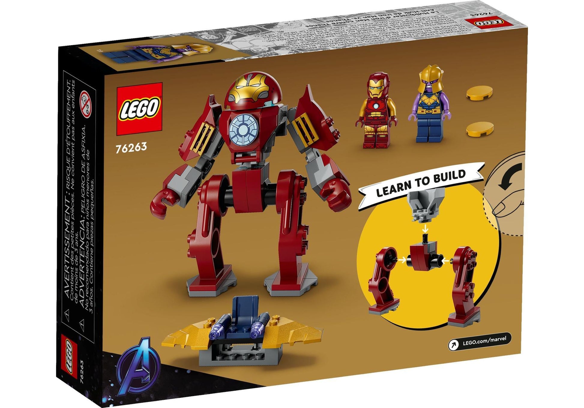 Lego 76263 Marvel The Infinity Saga: Iron Man Hulkbuster vs. Thanos - plegobil