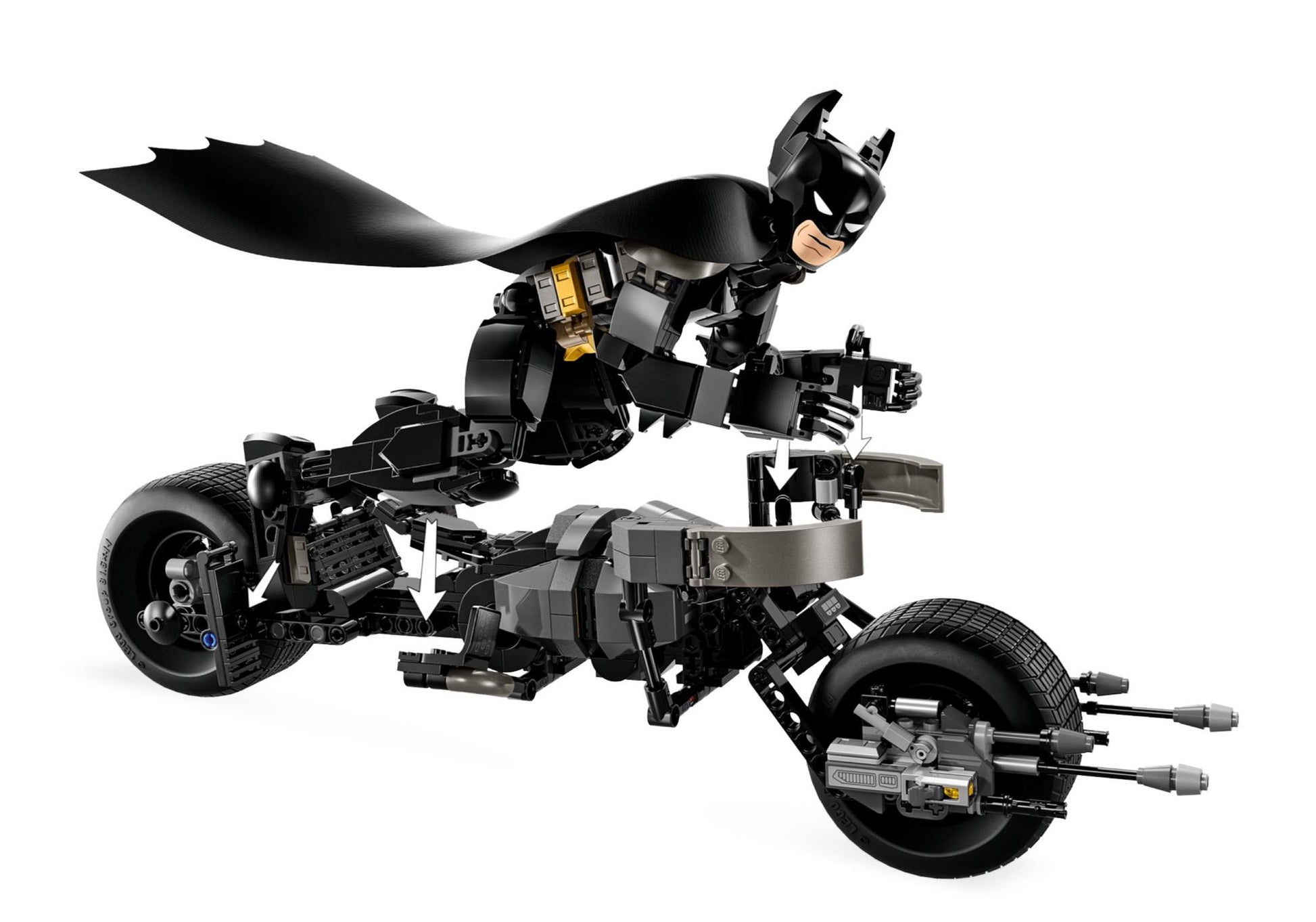 Lego 76273 Batman: Batman Baufigur mit dem Batpod - plegobil