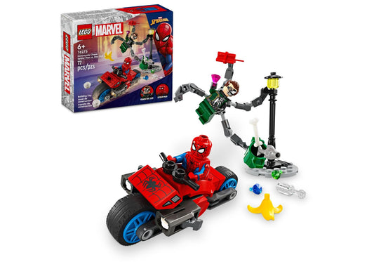 Lego 76275 Spider-Man: Motorrad-Verfolgungsjagd: Spider-Man vs. Doc Ock - plegobil