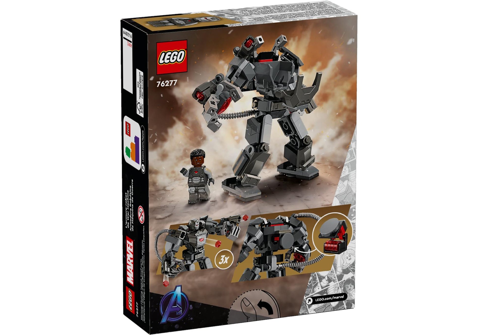 Lego 76277 Marvel The Infinity Saga: War Machine Mech - plegobil
