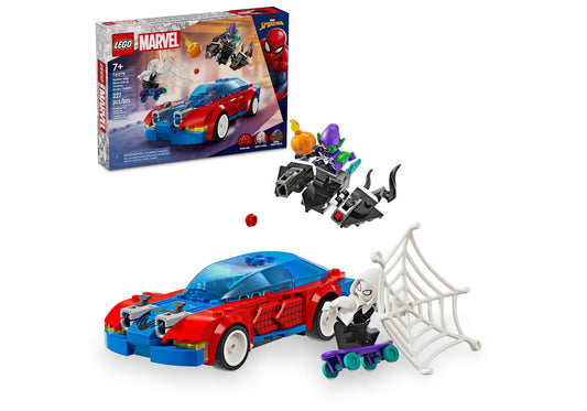 Lego 76279 Spider-Man: Spider-Mans Rennauto & Venom Green Goblin - plegobil