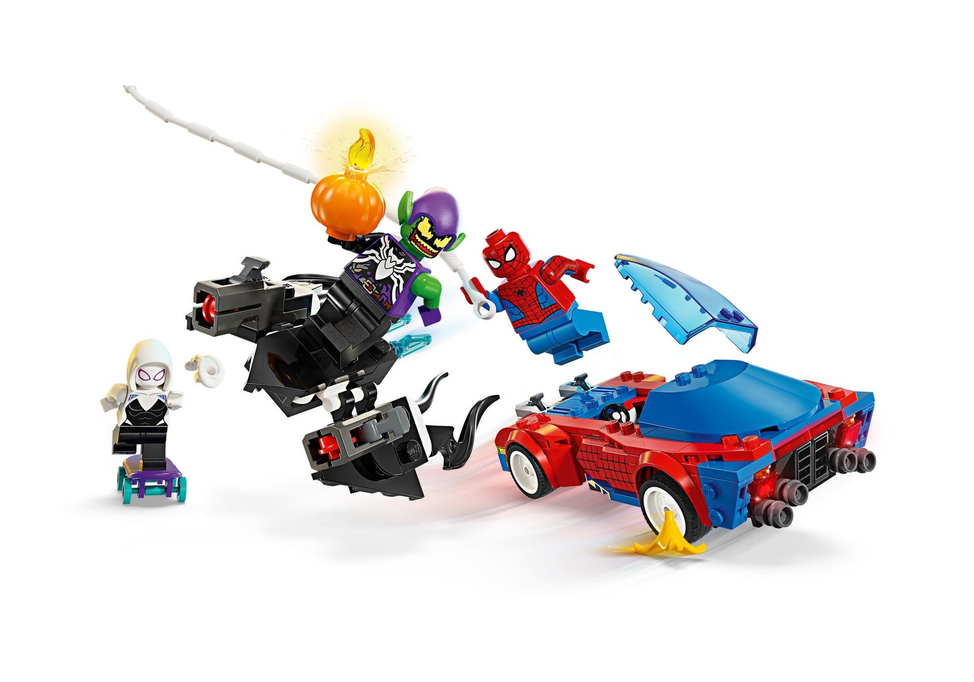 Lego 76279 Spider-Man: Spider-Mans Rennauto & Venom Green Goblin - plegobil