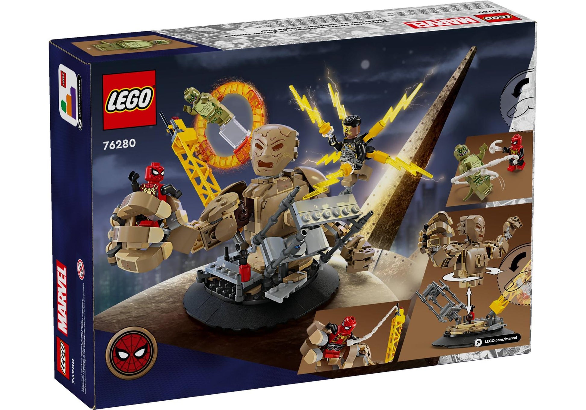 Lego 76280 Spider-Man: Spider-Man vs. Sandman: Showdown - plegobil
