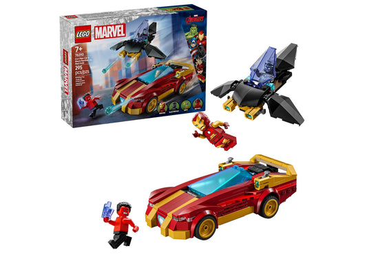 Lego 76310 Marvel: Iron Man Auto und Black Panther vs. Red Hulk